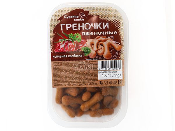 Сурские (ПШЕНИЧНЫЕ) Копченая колбаска (100 гр) в Волжском