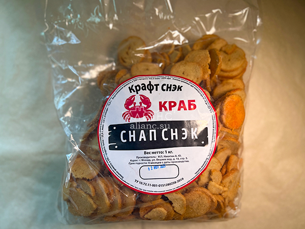 Снапсы ПШЕНИЧНЫЕ "Краб" в Волжском