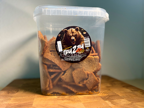 Ведро Ржаные гренки со вкусом Крылышки Барбекю (1 кг) в Волжском