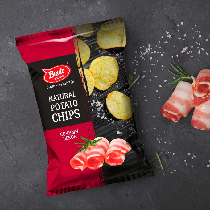 Картофель «Бруто» со вкусом бекона 130 гр. в Волжском